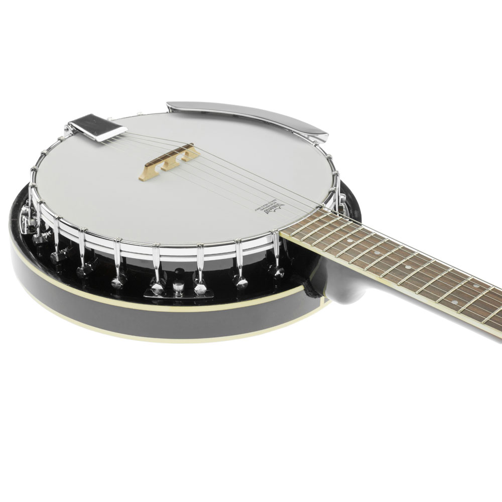 Karrera 6 String Resonator Banjo - Black — image 5