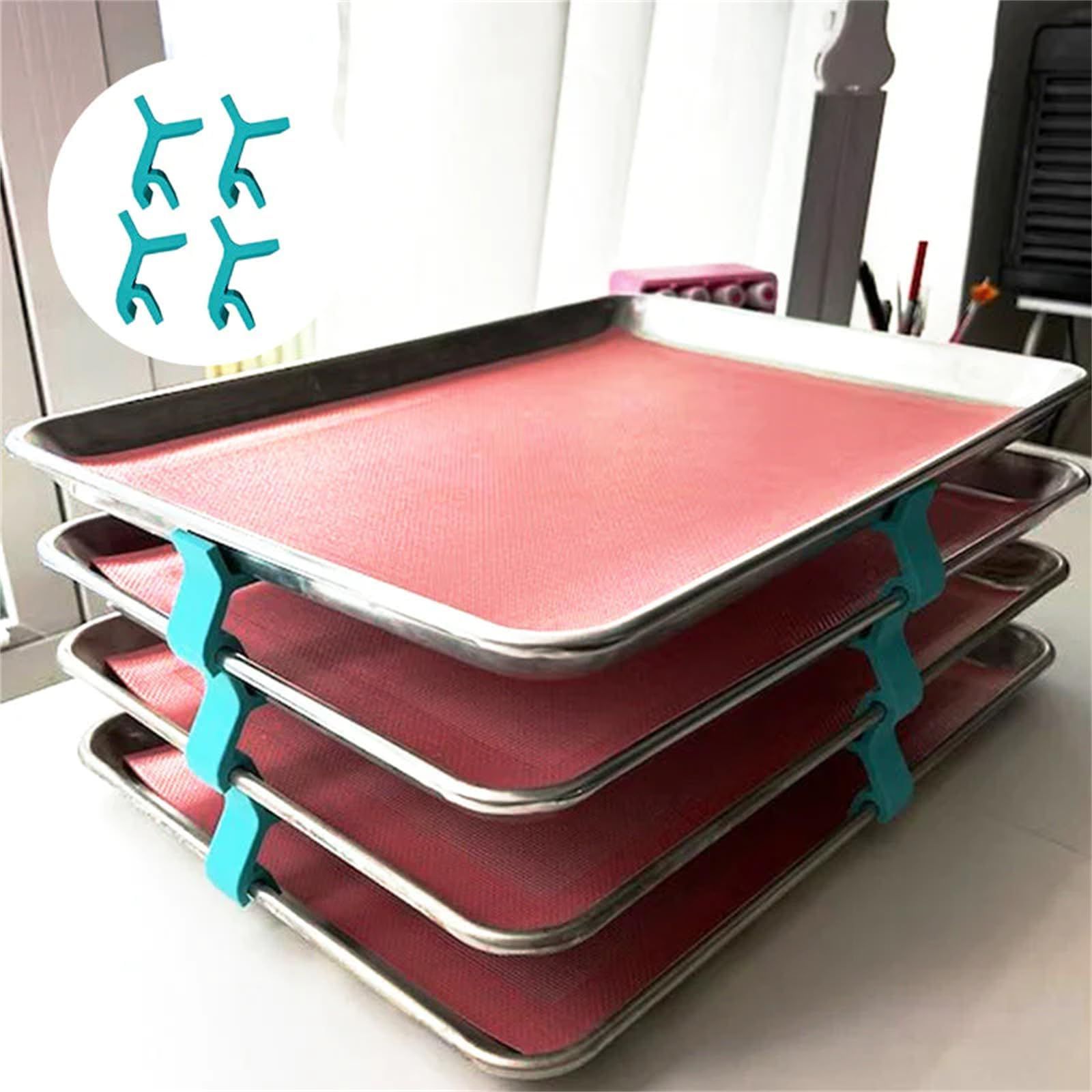 Tray Stackers - Baking Sheet Rack, Tray Stackers for Cookie Sheets — image 2