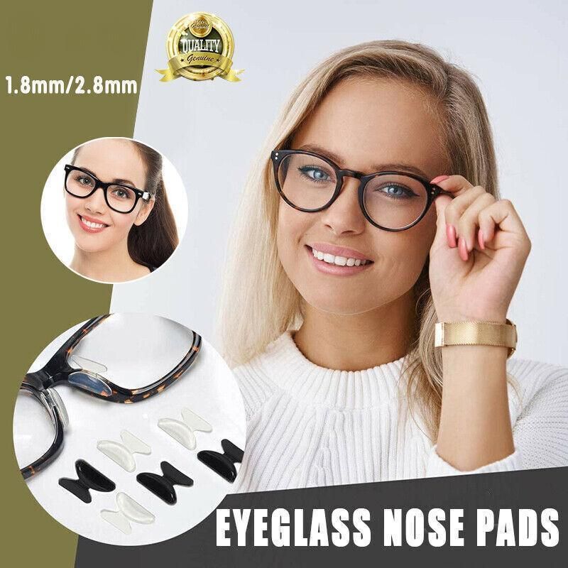 Silicone Anti-Slip Stick On Nose Pads for Eyeglass Sunglasses Glasses Clear - 1.8mm โ image 2