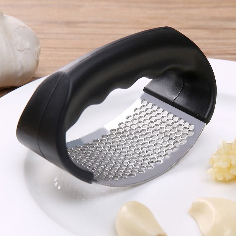 Garlic Grater Hand Press Tool Stainless Steel Non-Slip Handle Grip Grater Pressing Smashing Gadget For Grating Garlic Cheese โ image 3
