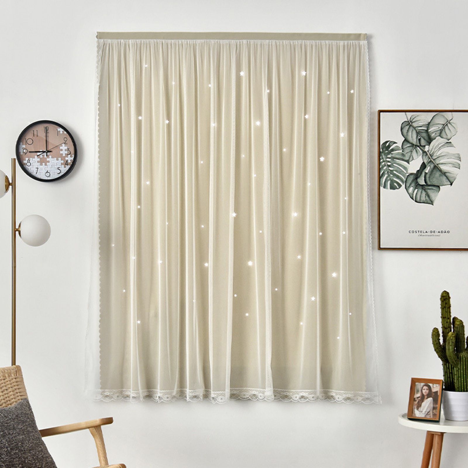 Self Adhesive Portable Blackout Curtains Easy to Install Bedroom Window 1.2x1.8m โ image 2