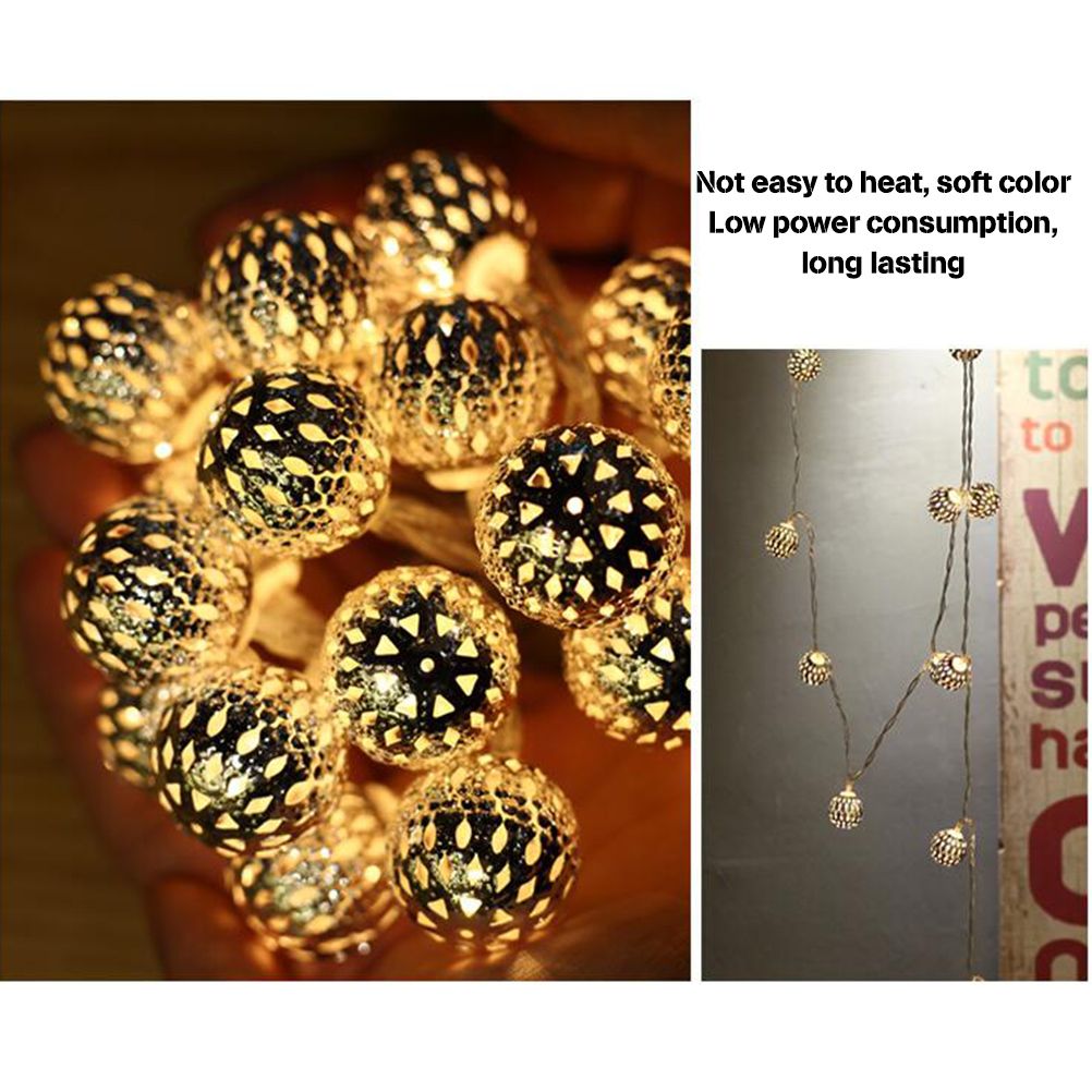 Moroccan Balls Light String 30 LEDs Fairy Light Battery Powered Decorative Light String โ image 6