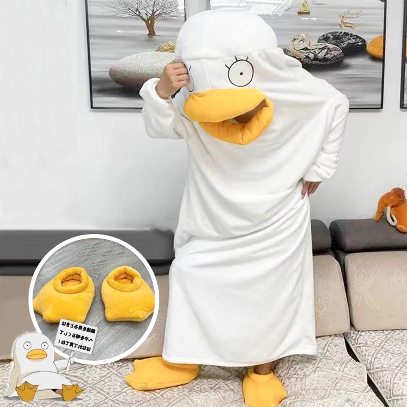 Duck Cosplay Costumes One Piece Pajamas Lovely Shape Jumpsuit Sleepwear for Daily Wear Type1 S โ image 2