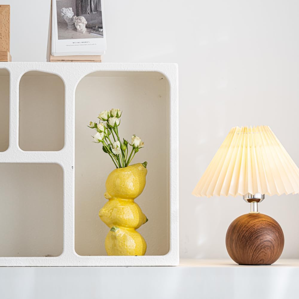 Yellow Ceramic Vase with Lemon Design Mediterranean Style for Home and Kitchen Decor — image 3