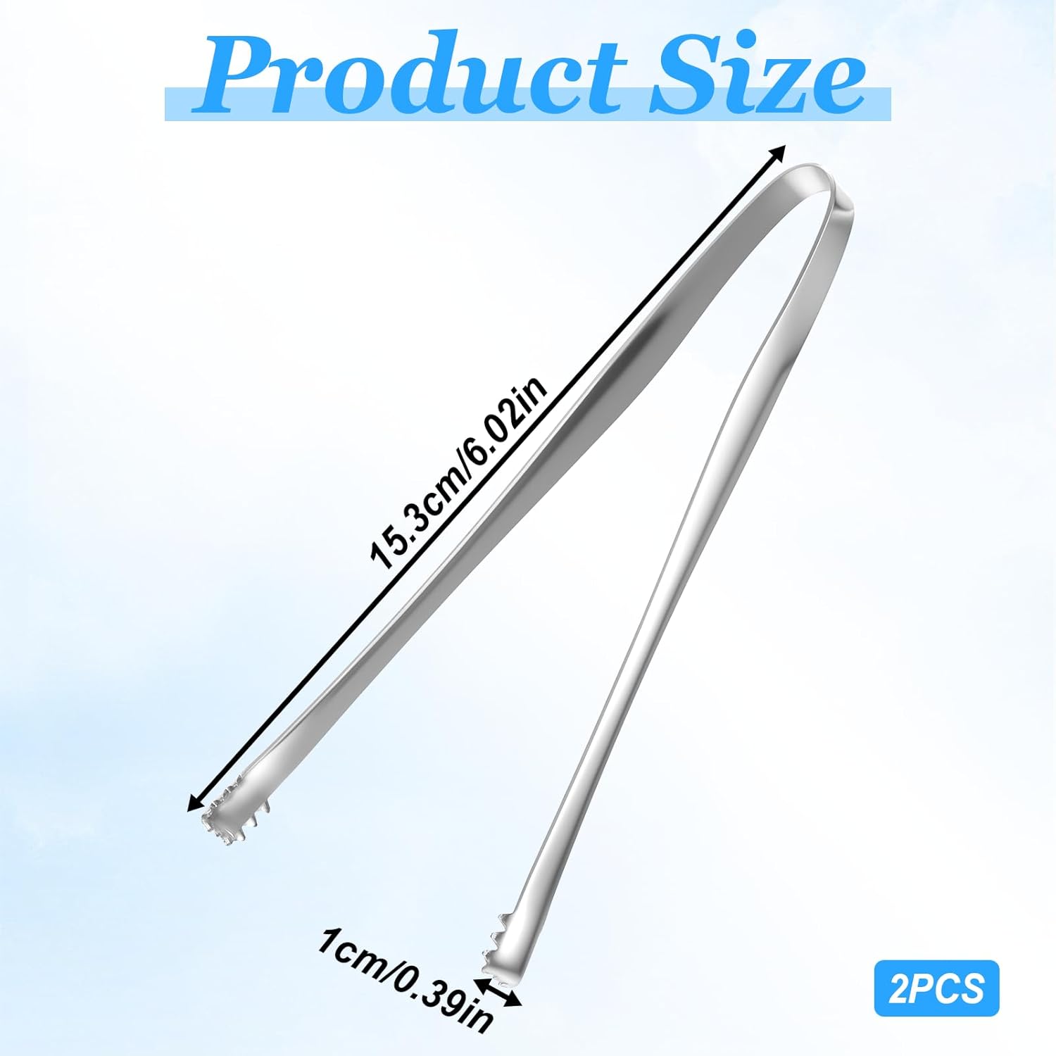 2PCS Egg Chalaza Removal Tool,Stainless Steel Tongs,Toothed Design Eggshell Fragment Membrane Remover Tong,Multipurpose Kitchen Tool for Cooking Food Cake