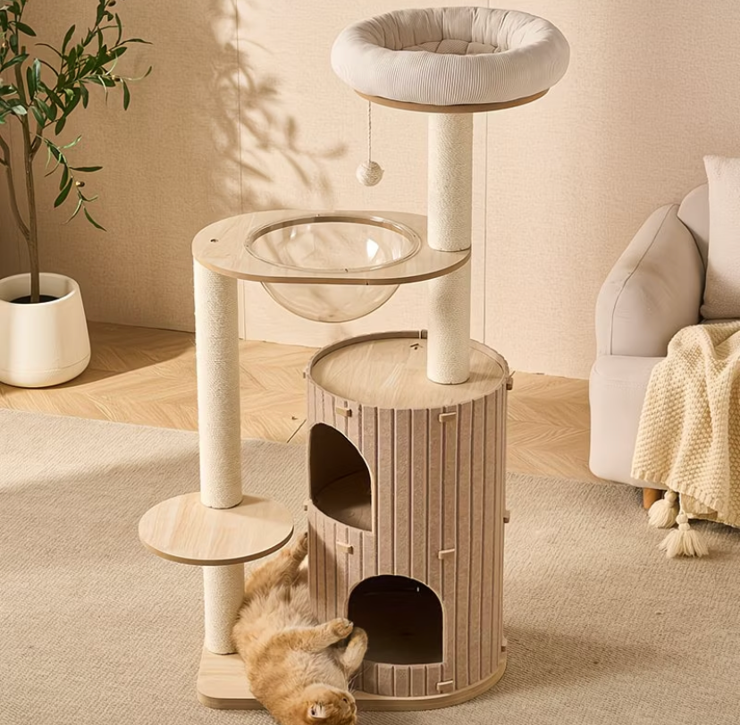 Nordic Gray Felt Cat Tree (Medium) — image 4