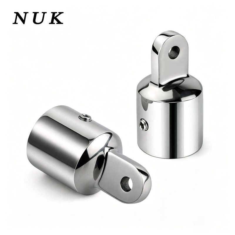 316 Stainless Steel Top Eye End Cap, Marine Top Slide Cap, Boat Canopy Fitting Hardware for Tube, Yacht Awning Connector(Single top 22mm)