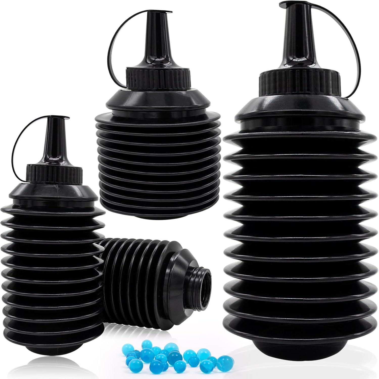 4 Pack Gel Ball Blaster Gun Accessories Bullets Beads Refill Ammo Bottle Plastic Hopper Accessories for Gel Gun Outdoor Party Game โ image 2