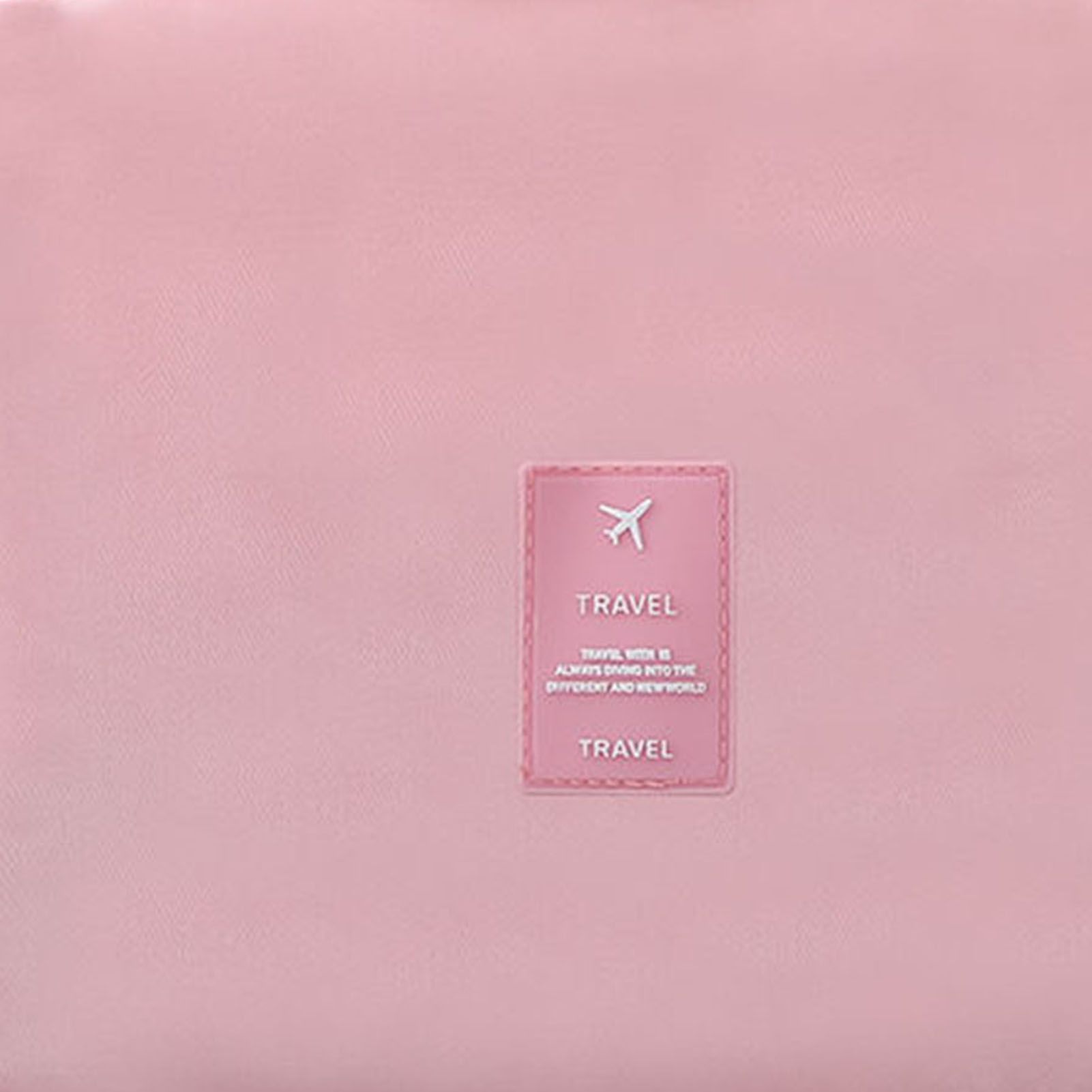 Cosmetic Bag Small Portable Makeup Bag Zippered High Capacity Toiletry Bag Travel Washing Bag Makeup Pouch Fashion Korean Style Storage Bag Pink โ image 3