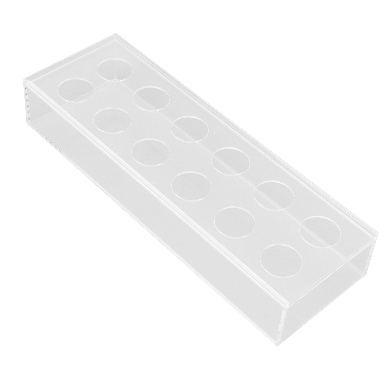 Rectangular Floral Centerpiece Clear Acrylic Flower Vase for Dining Table Wedding Party Home 12 Hole — image 3