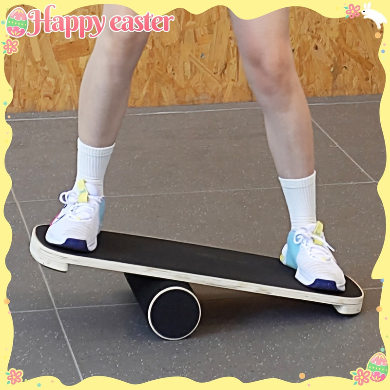 Wooden Surf Balance Board for Core Training — image 5
