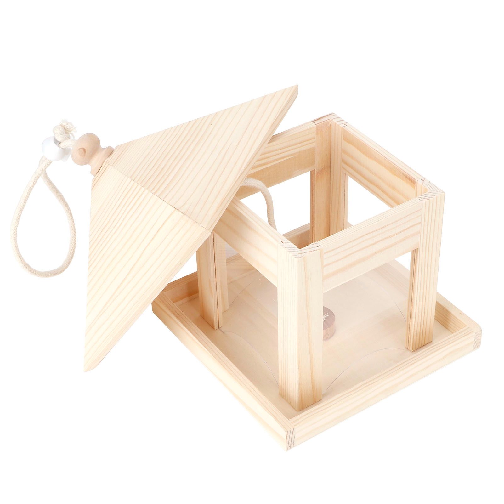 Hanging Bird House Nesting Box Feeding Feeder Box Garden Ornament Outdoor Tree DIY Decoration — image 5