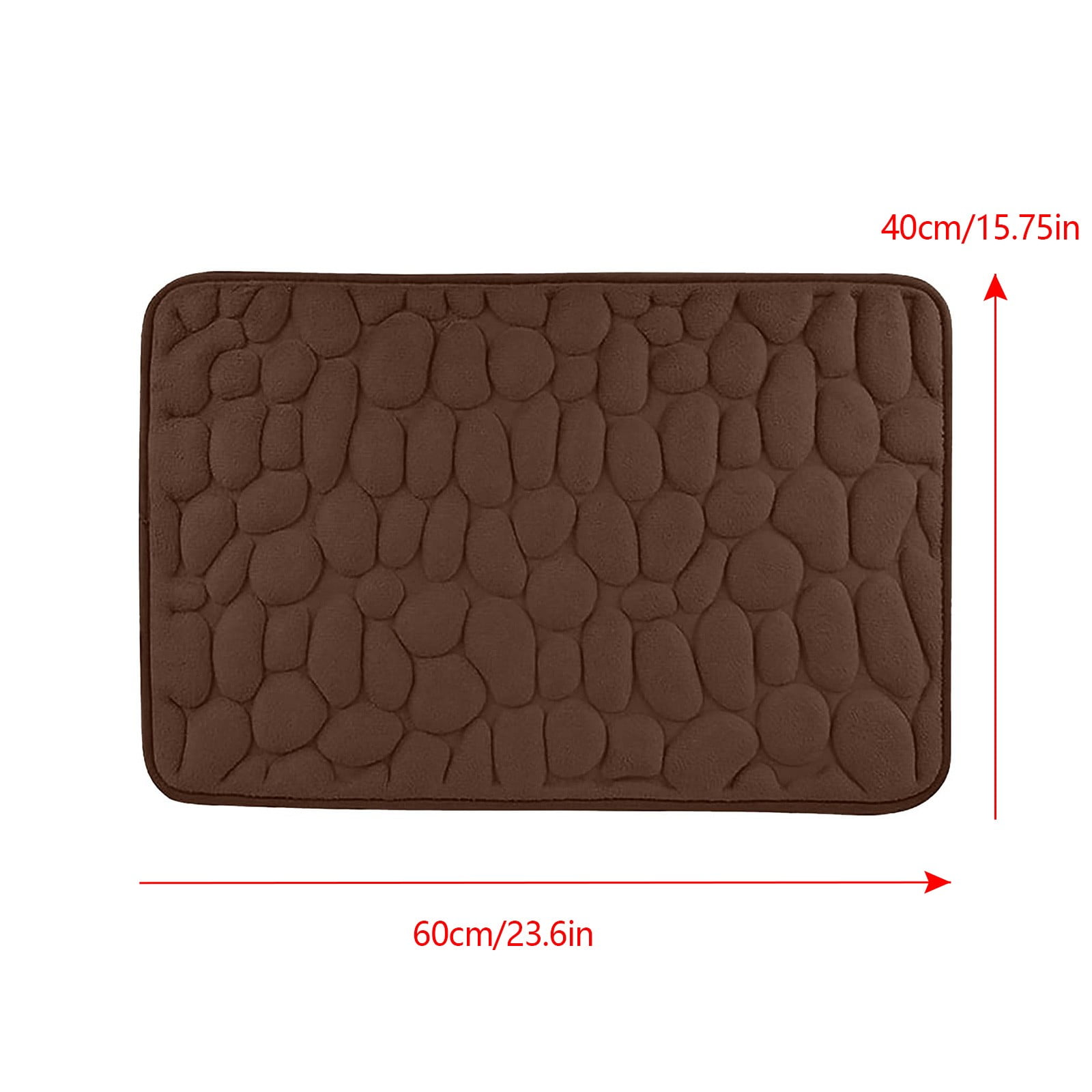 Cotton Bathroom Floor Mat - Super Soft, Water Absorbent, Non-Slip, Machine Washable, Ideal for Bathroom, Bedroom, and Kitchen, 40 x 61 cm — image 4