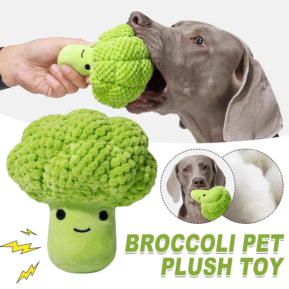 Pet Plush Squeaky Chew Toy For Dogs Cats Chew Resistant Boredom Relief Non Toxic