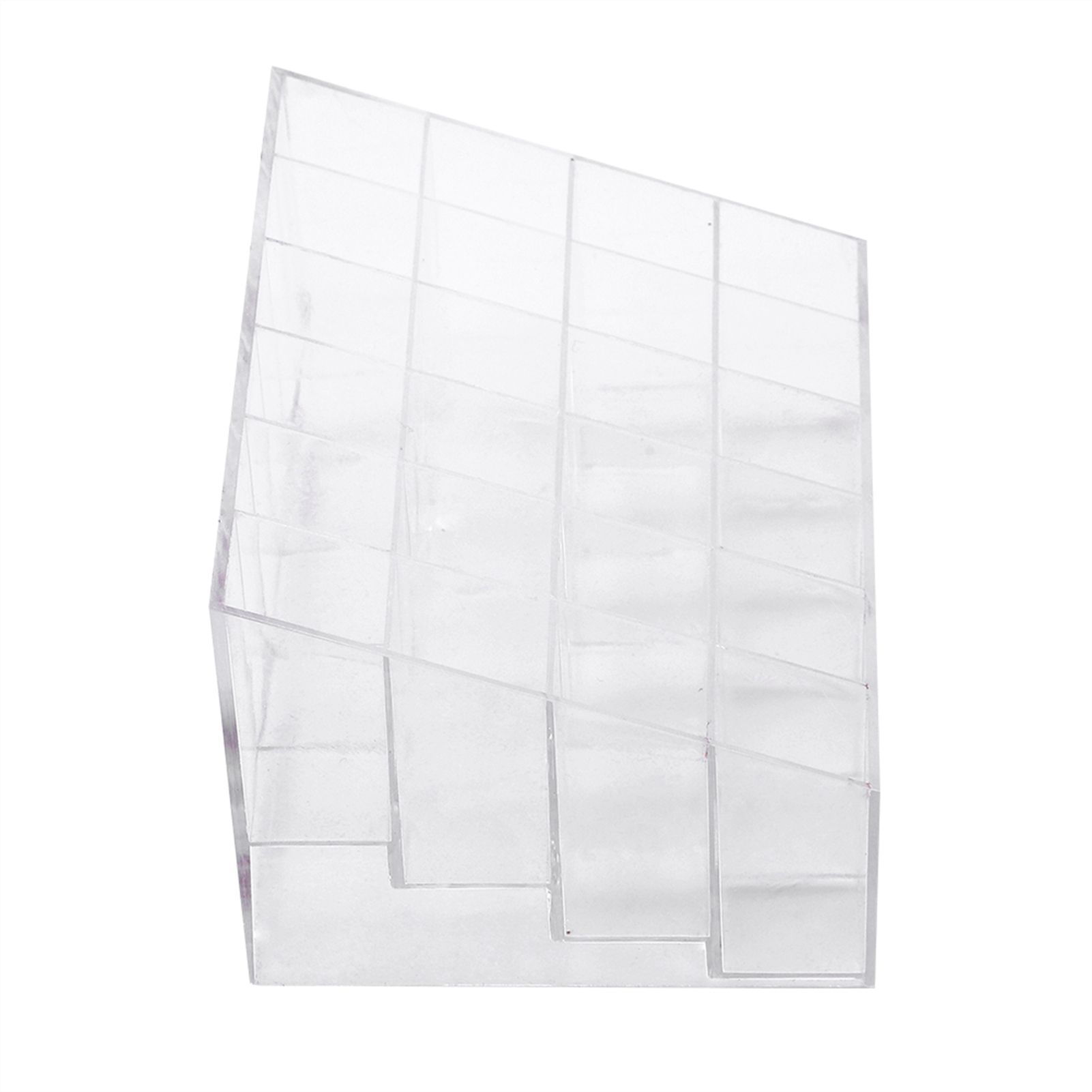 Transparent 24 Grids Lipstick Holder Organizer Display Stand Nail Polish Makeup Storage Box โ image 2
