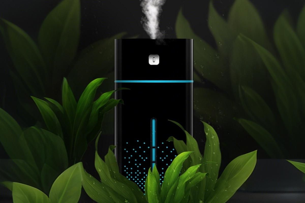 1L Ultrasonic Air Humidifier Cool Mist with 7 Color LED Light for Bedroom-Black — image 5