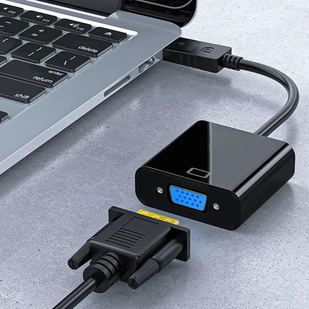 1080p DP DisplayPort Male to VGA Female Converter Adapter Cable — image 2