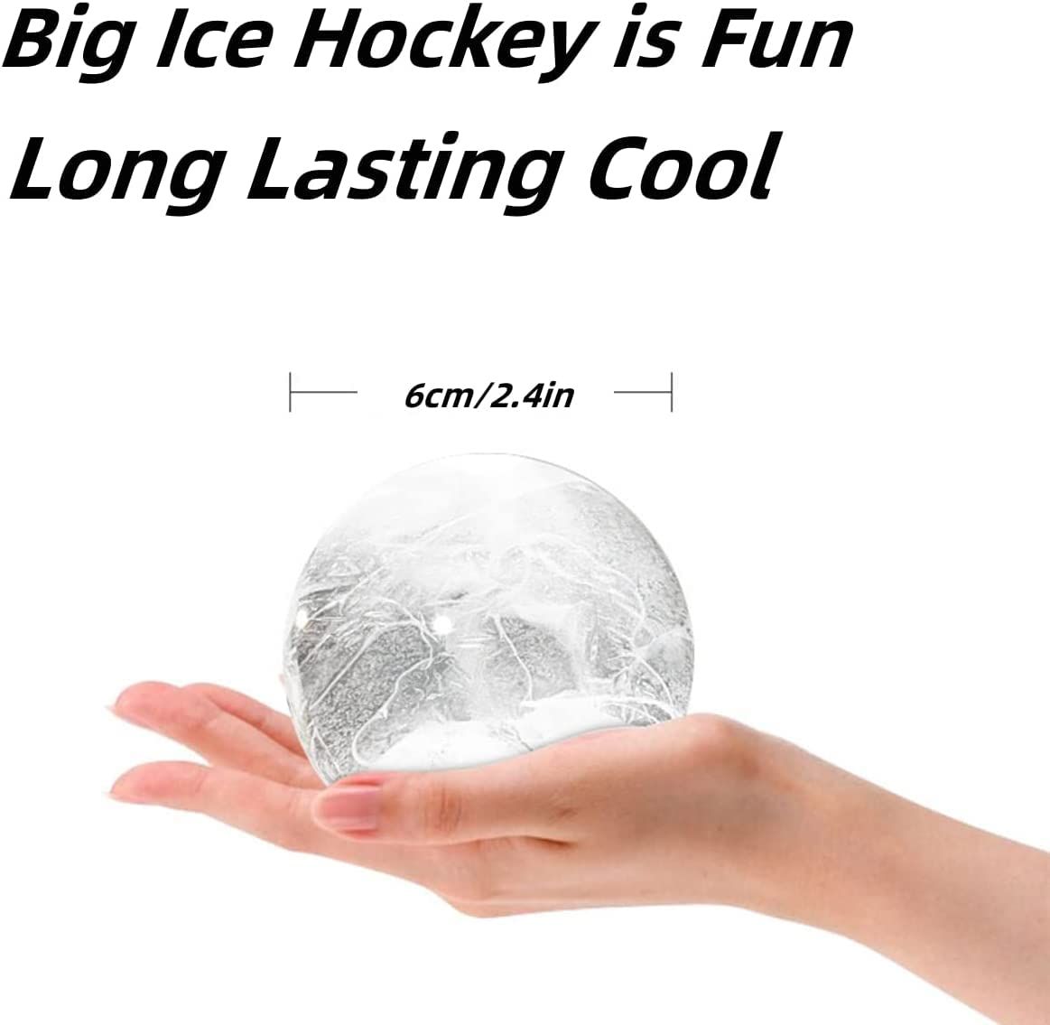 Stackable Circular Ice Hockey Mold, Whiskey Ice Mold, Round Ice Cube Molds, Large Ice Balls Maker with Lid, Easy-release -3pcs โ image 3