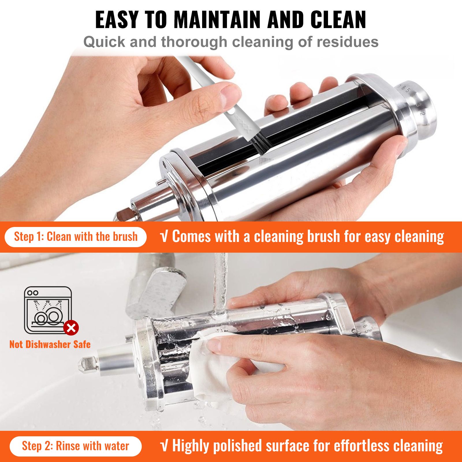 3Pcs Pasta Attachment for KitchenAid Stand Mixer Pasta Roller Cutter Set โ image 6