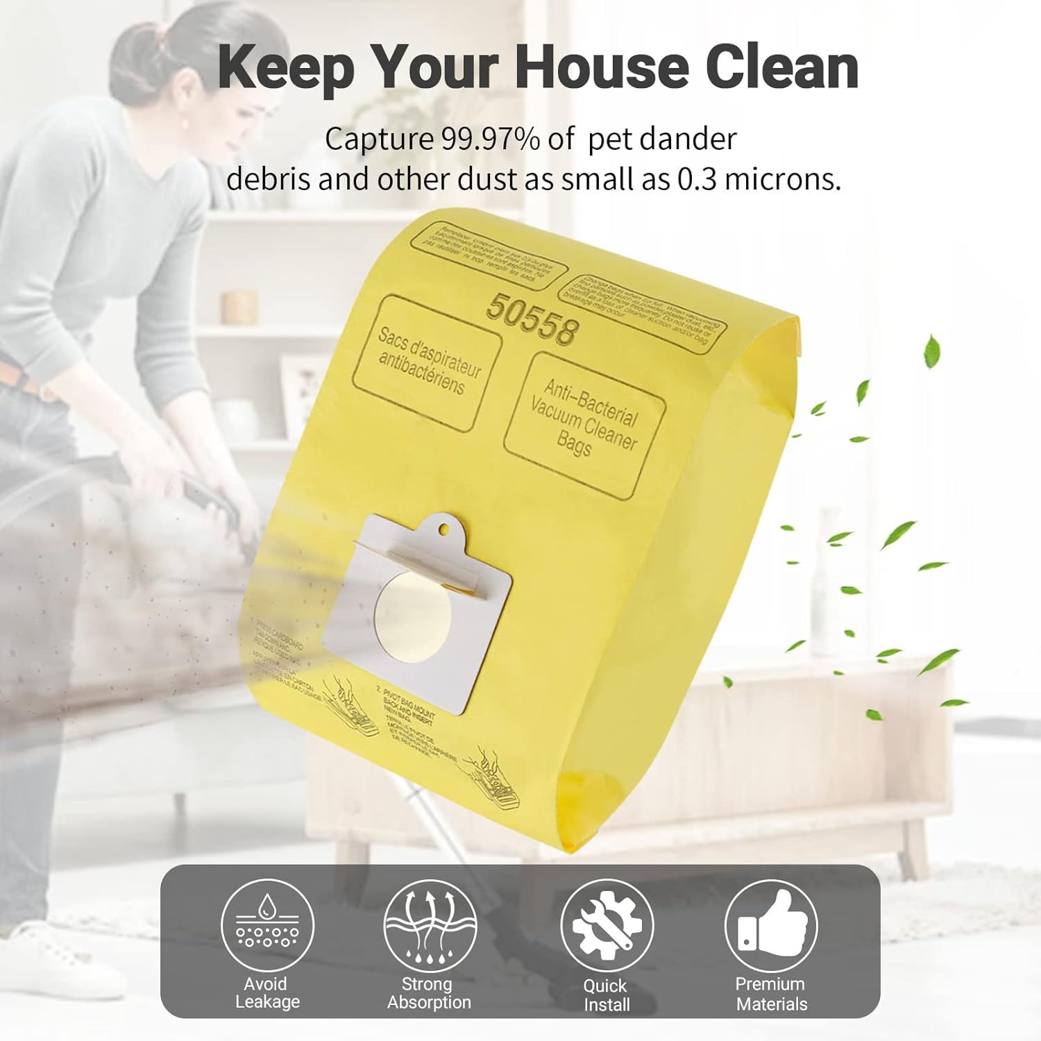 Vacuum Cleaner Bags it or Kenmore Canister Type C/Q 50555 50557 50558 and Type C-5, 10PCs By — image 3
