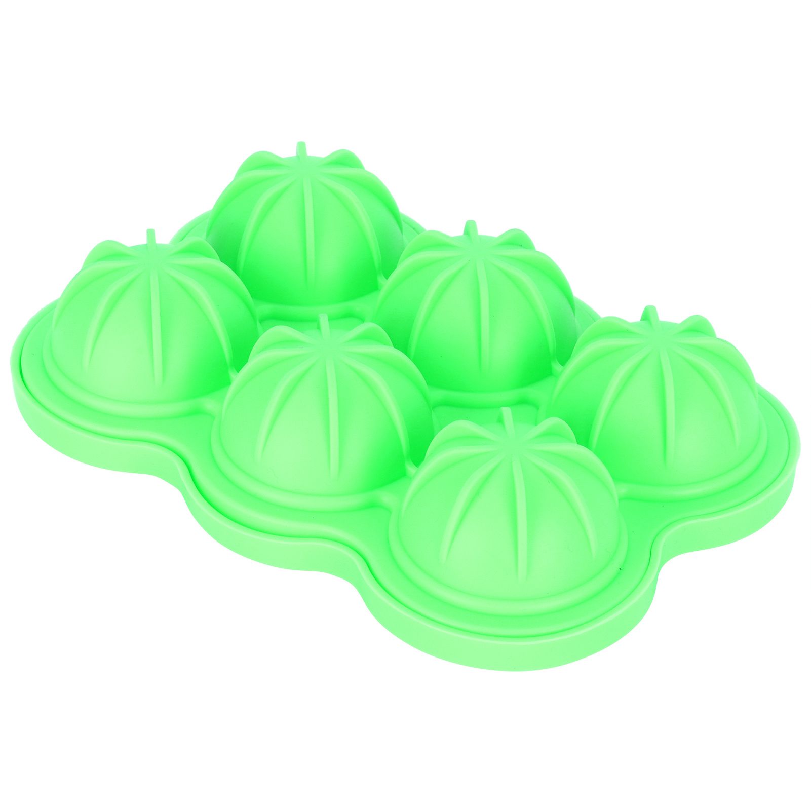 6-Grid Ice Ball Maker Reusable Silicone Ice Ball Mold Tray for Home Kitchen Bar UseGreen — image 2