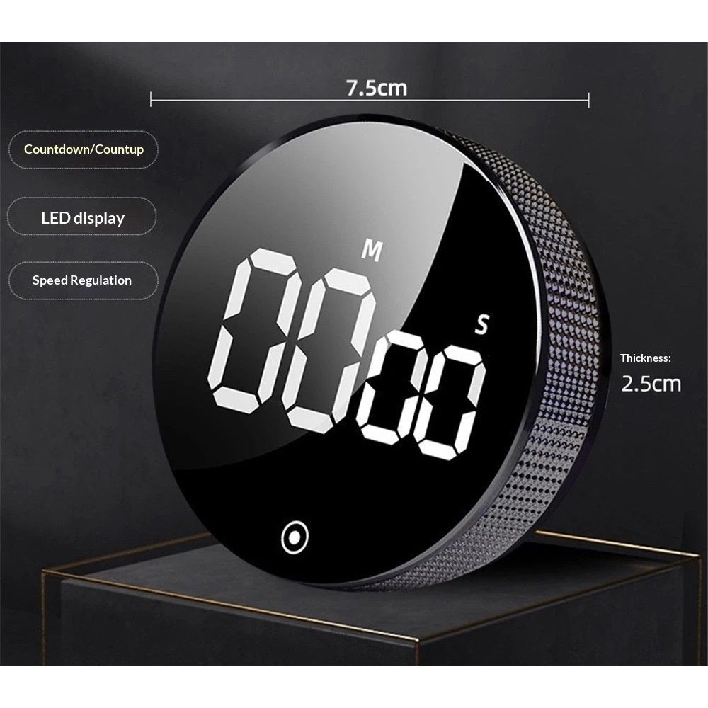 Digital Kitchen Timers, Visual timers Large LED Display Magnetic Countdown Countup Timer for Classroom Cooking Fitness Baking Studying Teaching, Easy for Kids — image 5