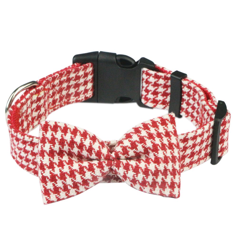 Hapi Dog Collar with Bow and Leash for Small Dogs Cowboy collar + bow + traction rope L (neck circumference 36~52cm) โ image 4