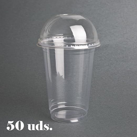 100pcs 500 ml Transparent Cups with Lids, Durable and Leak-Proof for Smoothies and Shakes lid with holes โ image 5
