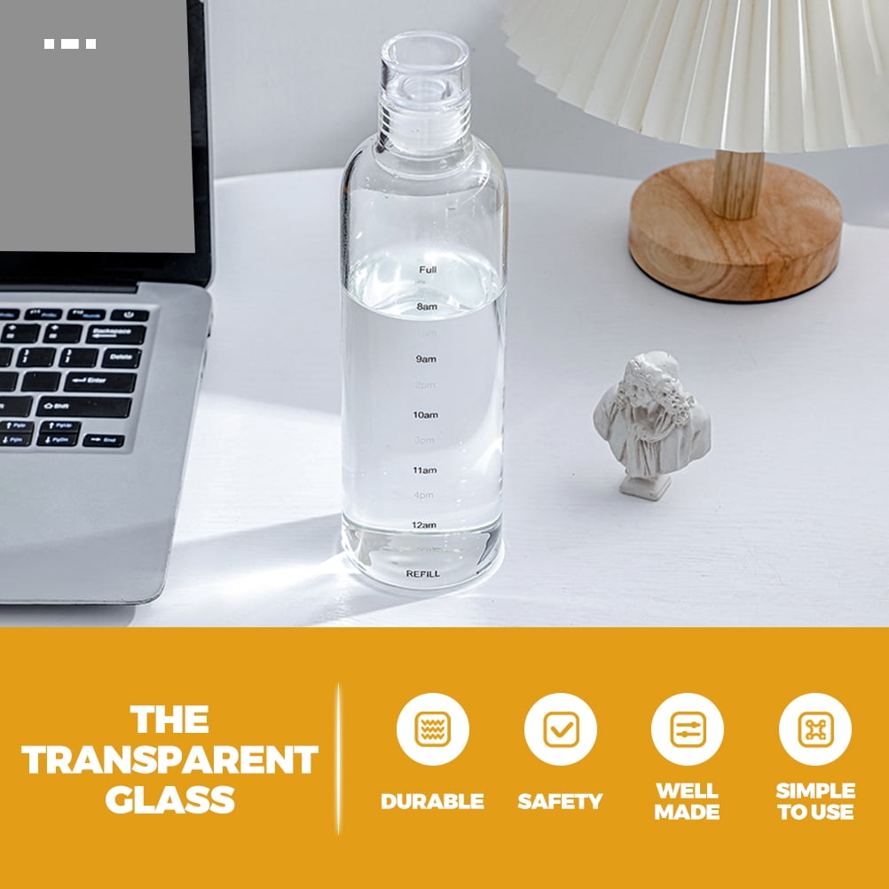 1Set Water Bottle Transparent Portable and Anti-leakage for Home and Office Use 500Ml — image 5
