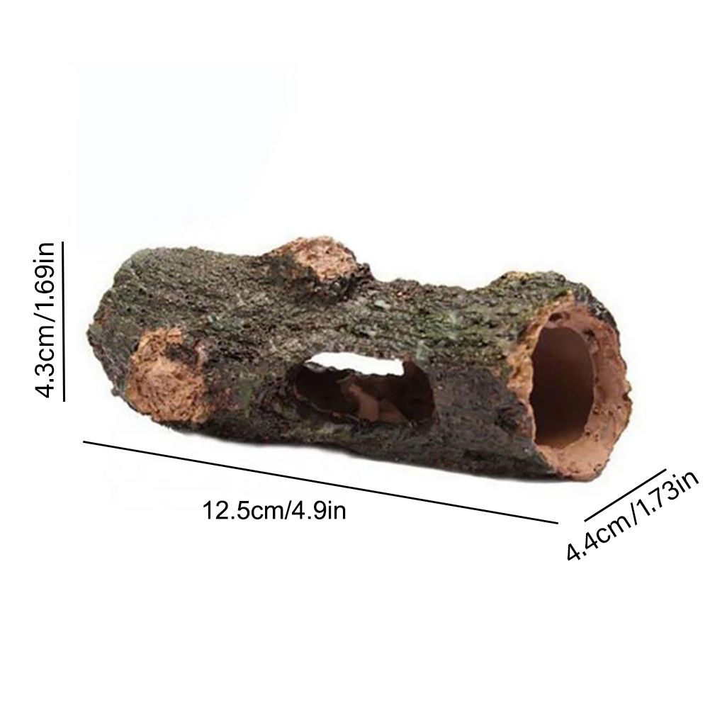 Resin Aquarium Ornament Hollow Trunk Fish Tank Tree Log Wood Landscape Fish Tank Decoration — image 3