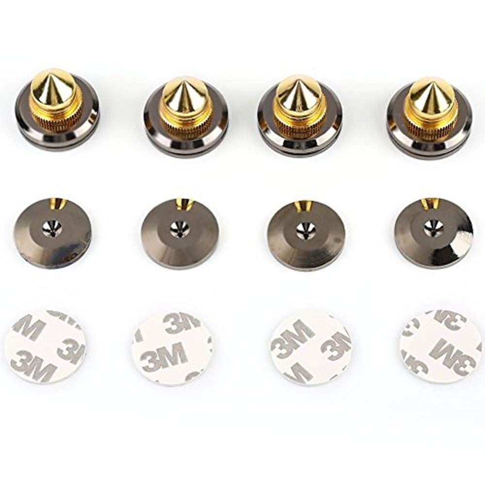 Stainless Steel Speaker Golden Stand Adjustable Turntable Feet Cone Base Pads Shockproof Mat Turntable Isolation 4pcs โ image 4