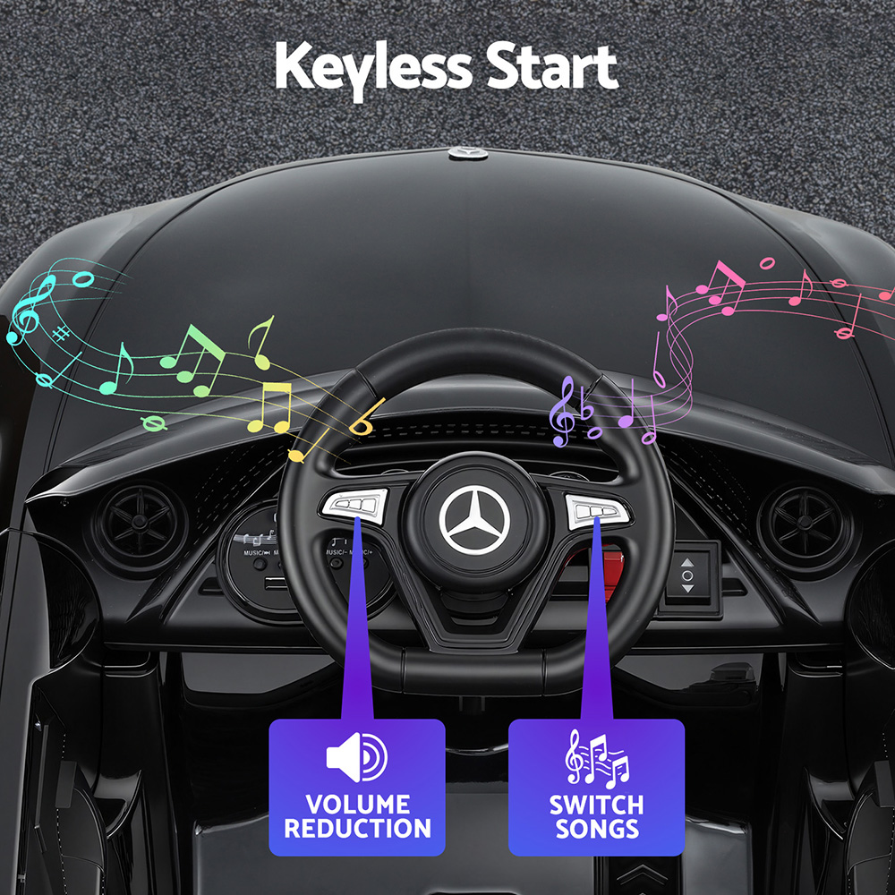Kids Electric Ride On Car Licensed Outdoor Toys Cars Music Remote Black โ image 5