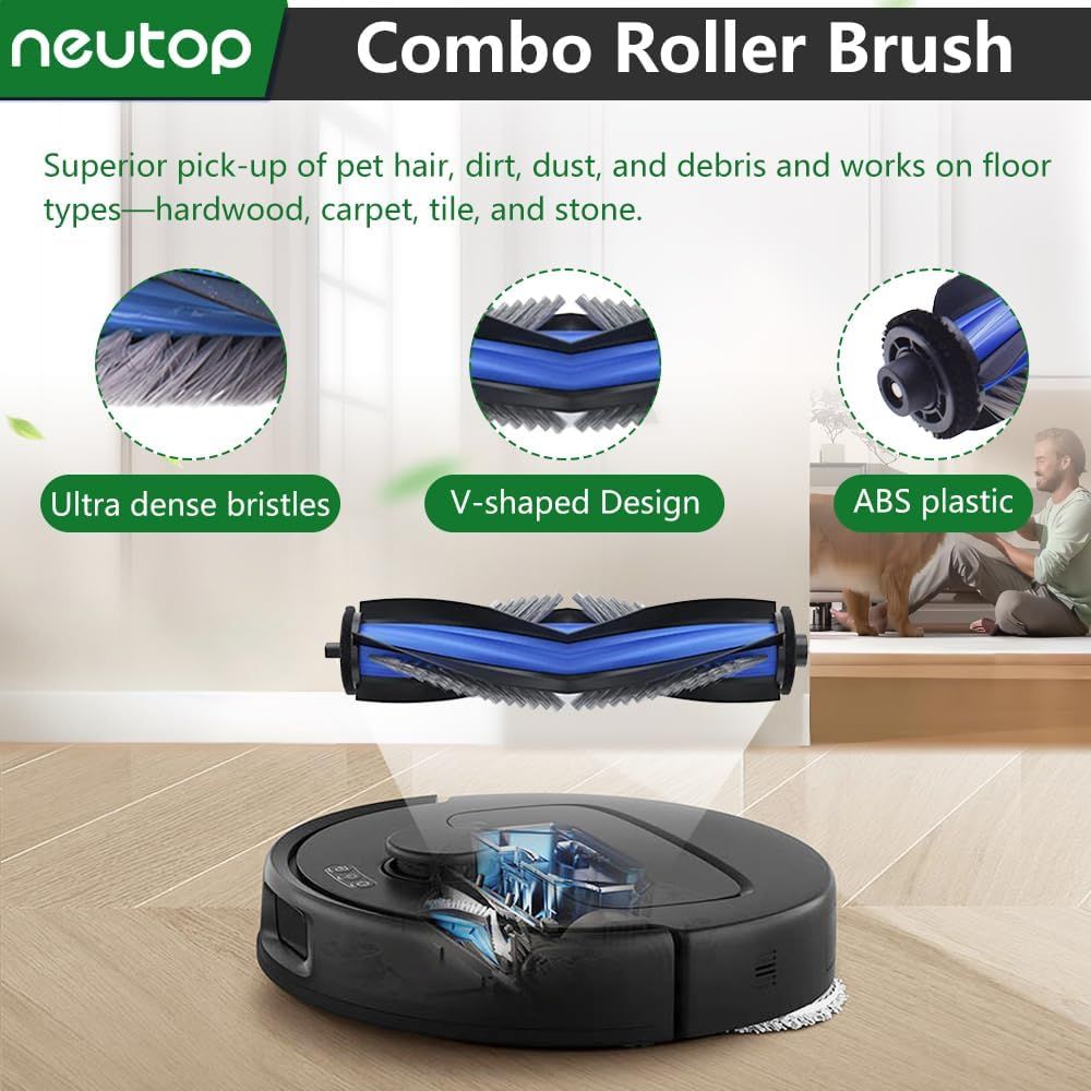 Replacement Parts Compatible with Ecovacs Deebot N30 Omni, N30 Pro Omni, Robot Vacuum Accessories 1 Roller 4 ilter 4 Side Brush 4 Mop Pad 4 Dust Bag โ image 3