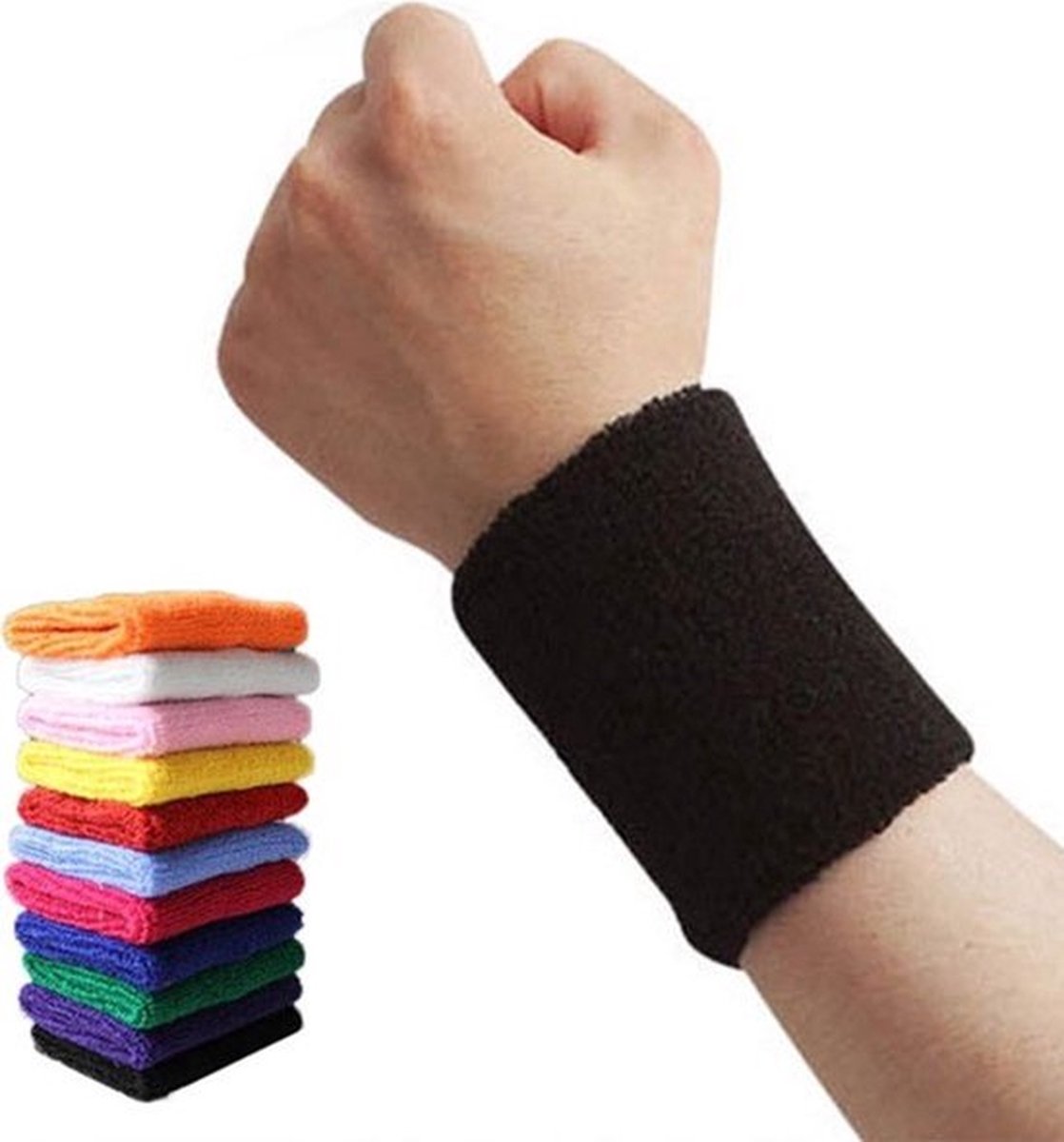Wristband Set | Sweatband | Sweatbands | Wrist | Sports Bands | 2 Piece | Green — image 4