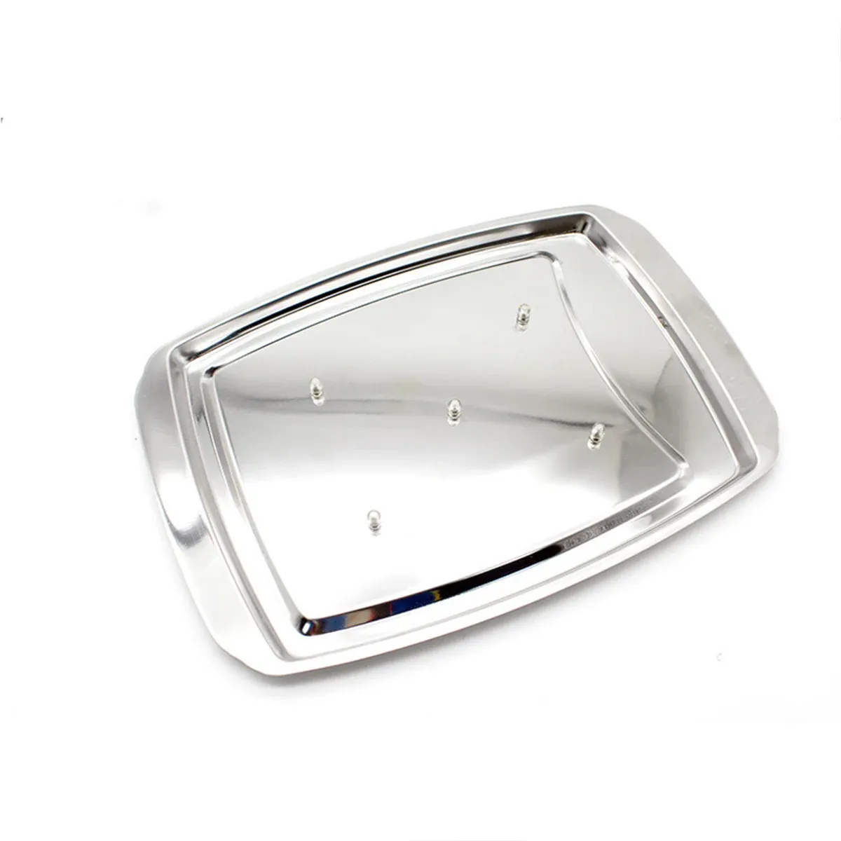 Stainless Steel Grill Plate Meat Roasting Tray with Spikes Barbecue Rack Tool — image 2