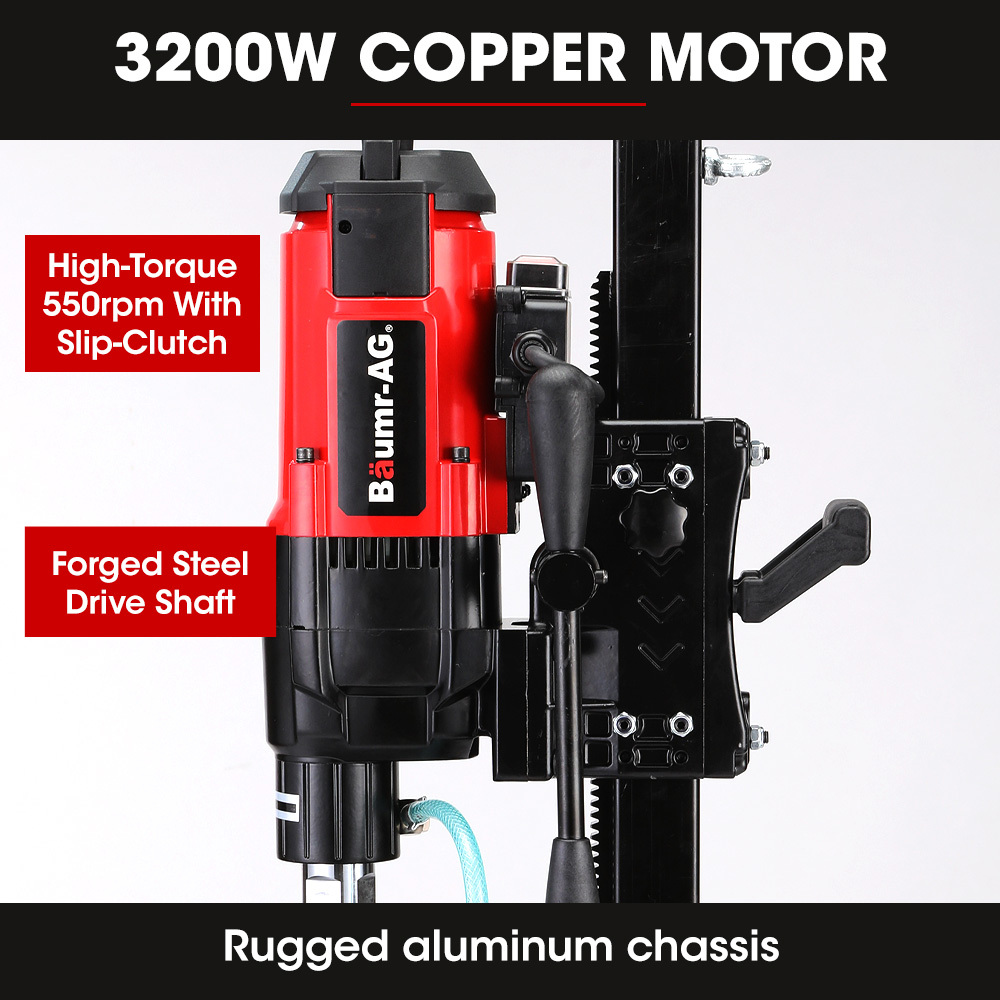 BAUMR-AG 3200W 280mm Concrete Core Drill with Stand Rig — image 3
