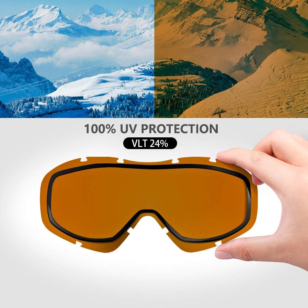 OutdoorMaster OTG Ski Goggles - Over Glasses Ski/Snowboard Goggles for Men, Women & Youth - 100% UV Protection-OM-5 โ image 6
