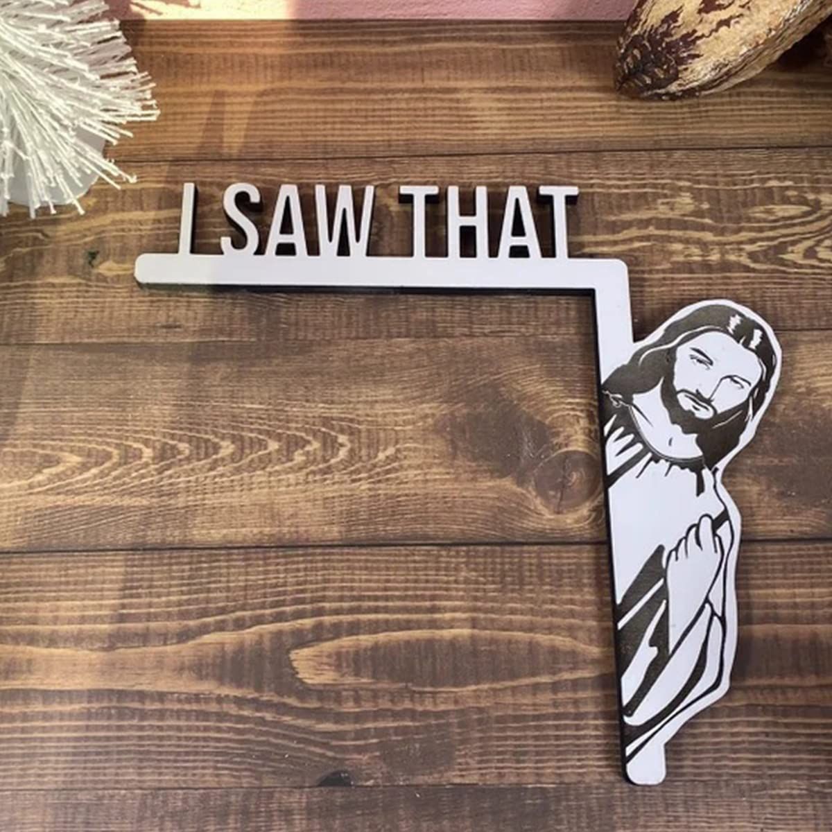 Creative Door Corner Decor, Wood Funny Door Sign I Bless This Home Wall Decor, Frame Corner Decoration(8.5 x 7.8inch, Right) — image 5