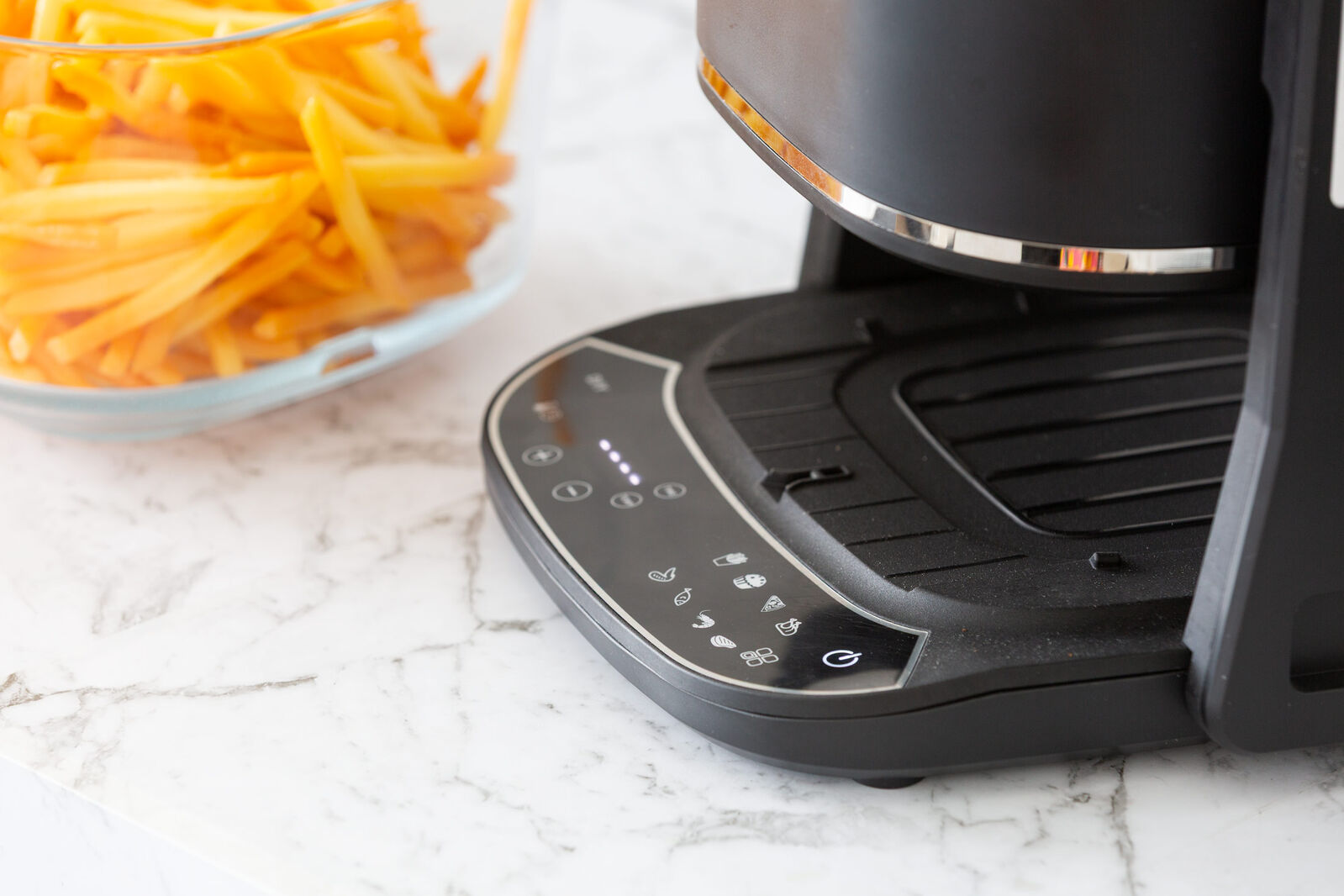 5L 2in1 Air Fryer and Grill, 1400W, Digital Touch Control, Clear Glass Cooking Basket β image 5