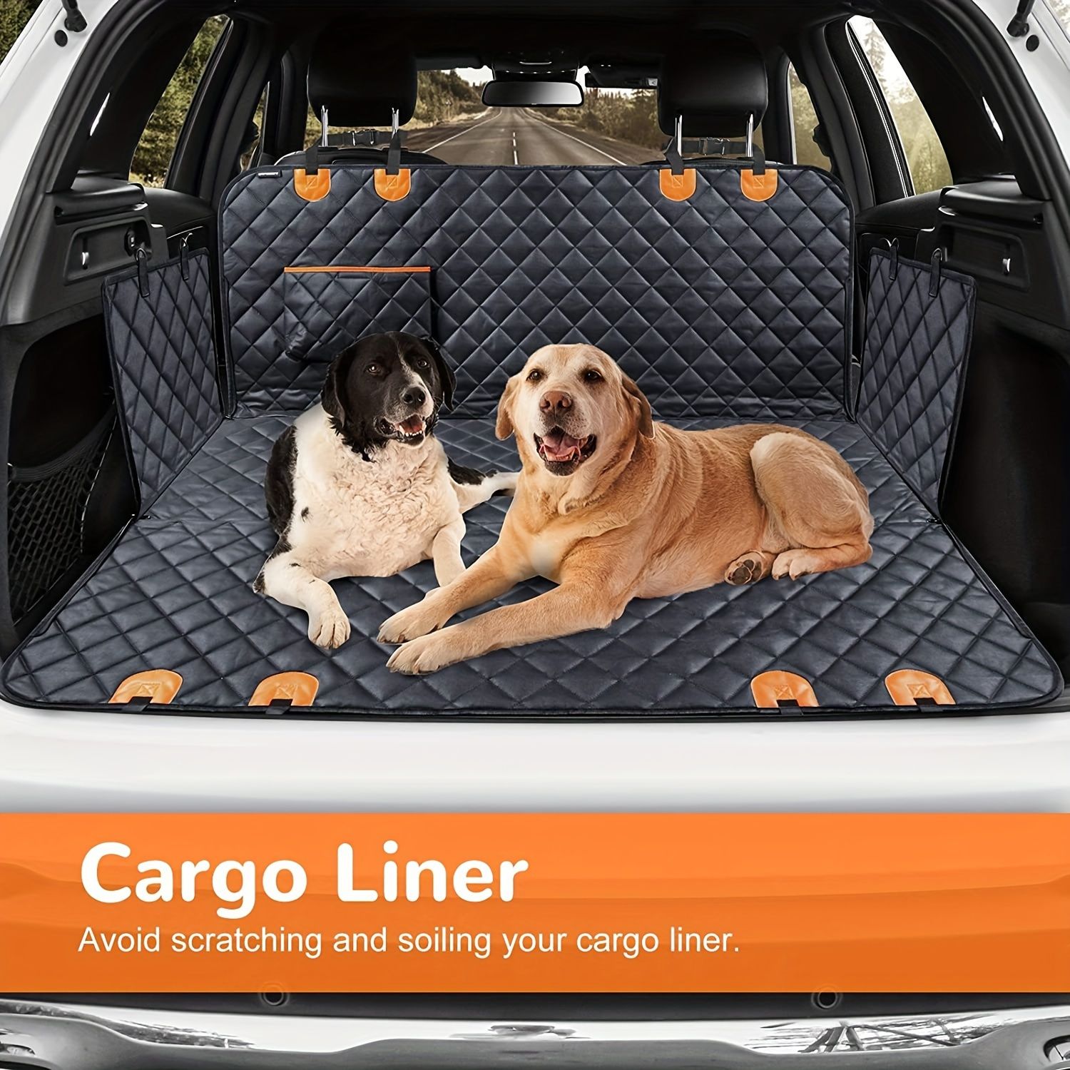 100% Waterproof Pet Car Seat Cover Hammock – Heavy-Duty 600D Scratch-Resistant, Anti-Slip, Soft & Durable Dog Seat Protector for Cars, Trucks, and SUVs – Fits — image 6