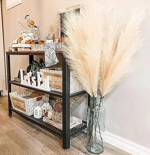 110CM Artificial Pampas Grass Large Tall Fluffy Faux Bulrush Reed Grass Bunch for Home Wedding Boho Decor (3PCS) โ image 4