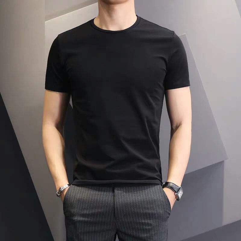 Men Tshirt White Slim Fit Short Sleeve White [slim edition]] L — image 3
