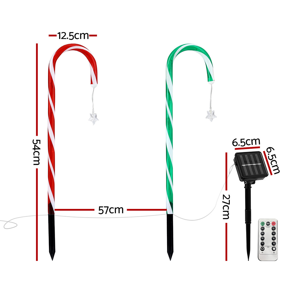 Jingle Jollys 8 PCS Christmas Lights Path Ground Light Garden Decorations 72 LED — image 2