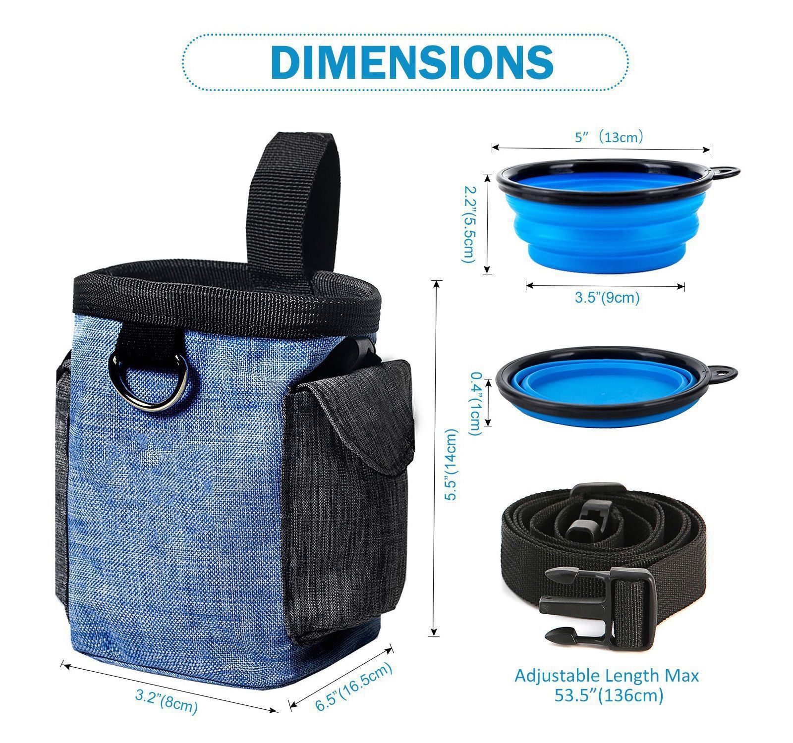 Versatile Outdoor Pet Training Waist Bag with Collapsible Bowl – Perfect for Storing Treats, Toys, Waste Bags, and Phone During Dog Walks, Hiking, and Climbing — image 2