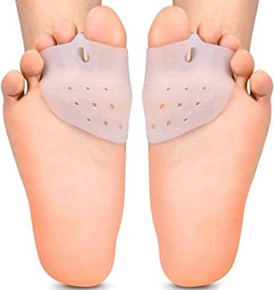 Silicone Toe Separator for 3 Toes | Bunion Protector | Forefoot Cushion | Hallux Valgus Pain Relief | For Shoes | Set of 2 | White — image 2
