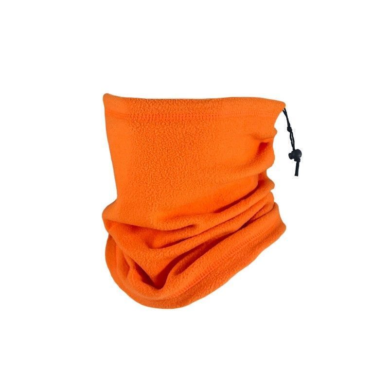 Sweet Cycling & Ski Gift Soft Fleece Drawstring Neck Warmer, Orange, Wind Resistant Neck Cover ā image 2