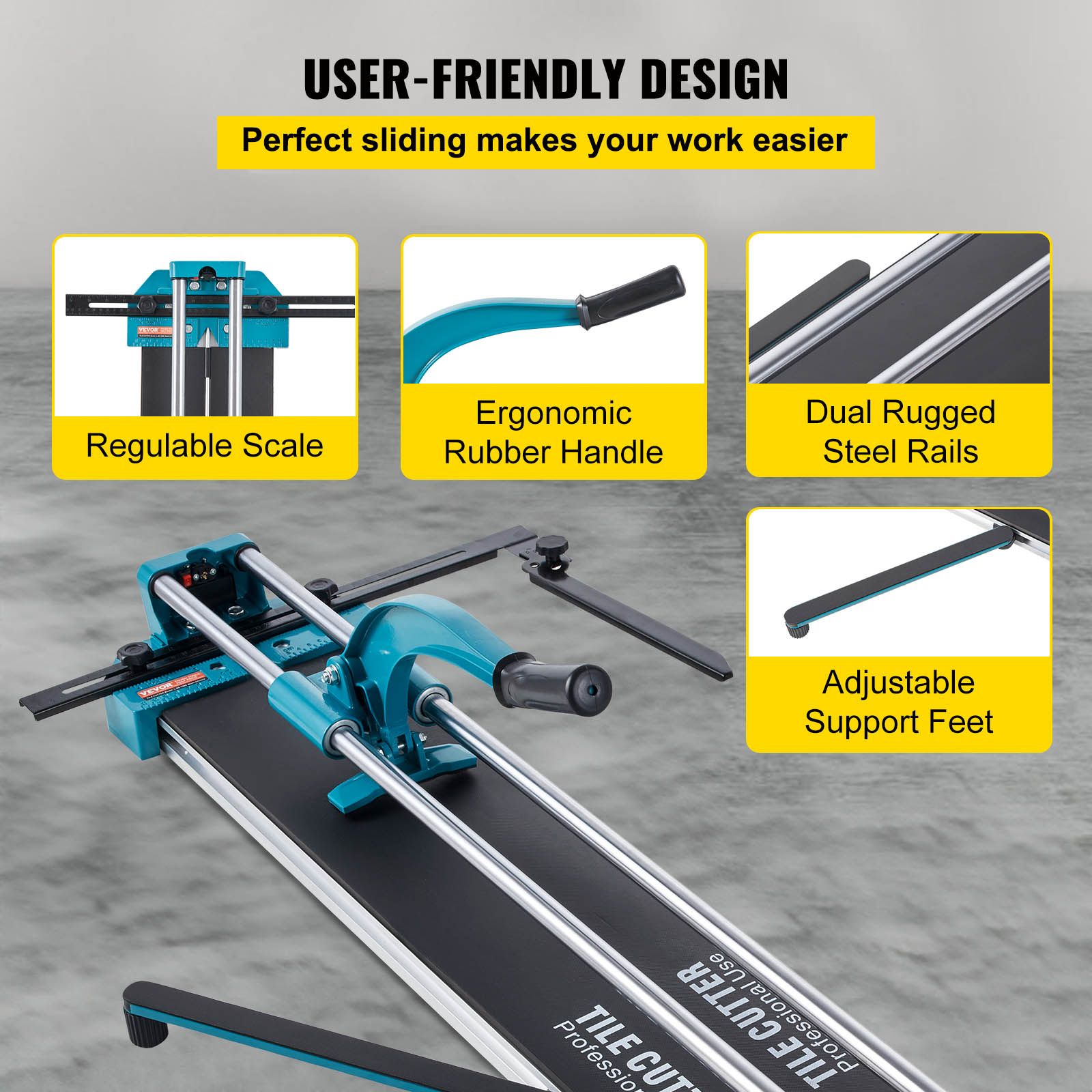 Manual Tile Cutter 1200mm Cutting Machine w/ Laser for Ceramic — image 6