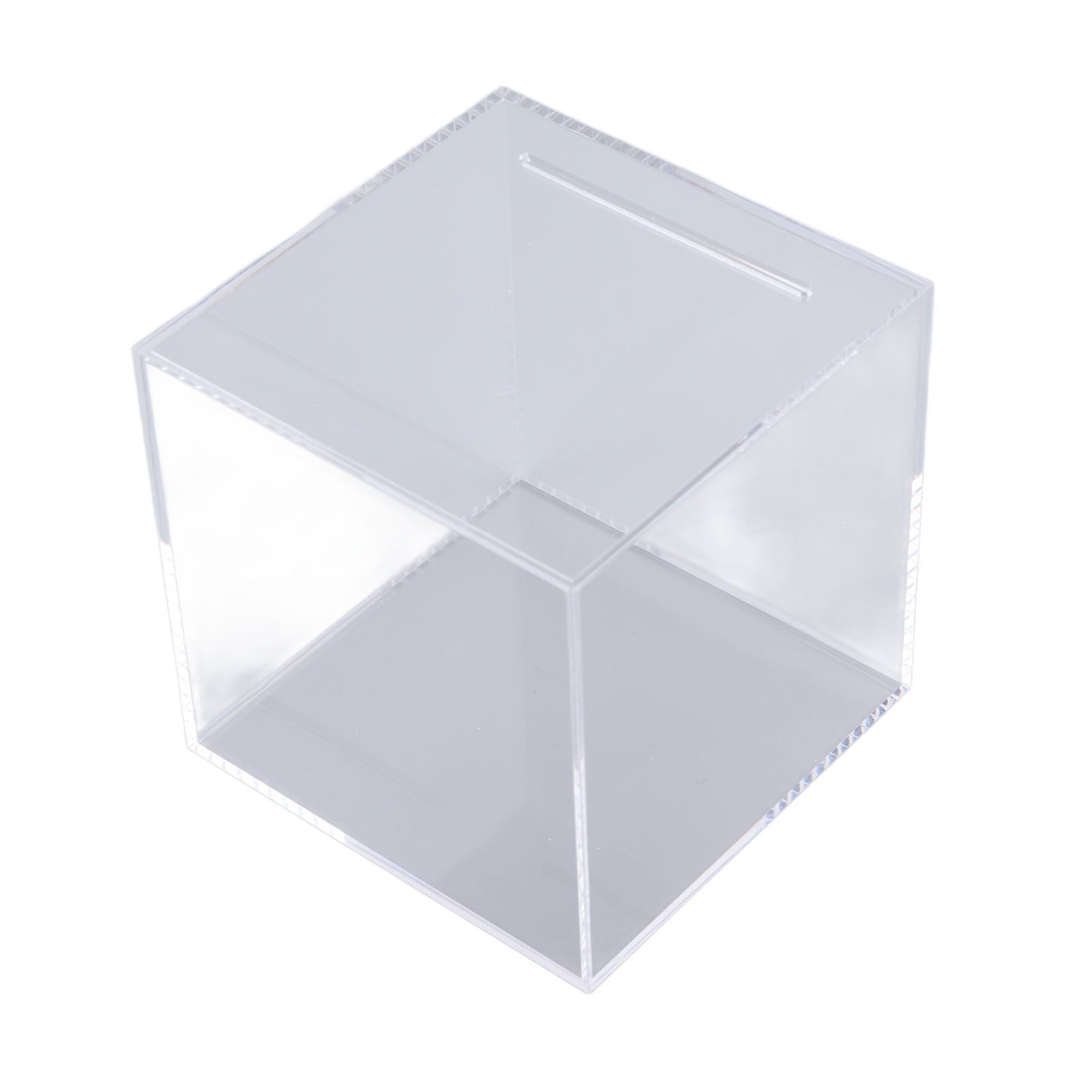 12cm Piggy Bank Acrylic Clear Dustproof Cube Money Boxes Storage Money Saving Box โ image 5