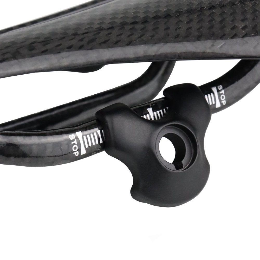 Bike Seatpost Ear Clamp 7x Ti Bolt CARBON RAIL Compatible-Anti-Theft Lock Security Knob and Key Knob Fit for Double Socket Mounts — image 5