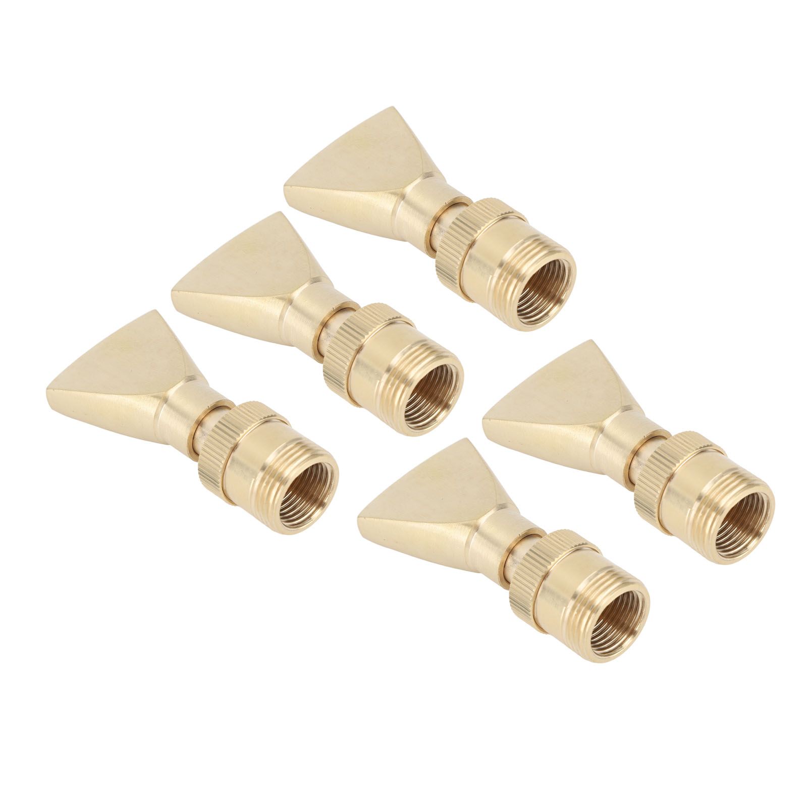 5Pcs Brass Fountain Nozzles Fan Shaped Water Fountain Nozzle Exquisite Fountain Head Sprinkler for Garden Yard Mall โ image 2
